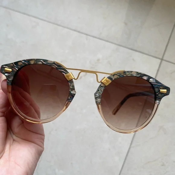 KREWE sunglasses ST. LOUIS CLASSICS COMO TO PETAL 24K - Picture 3 of 7
